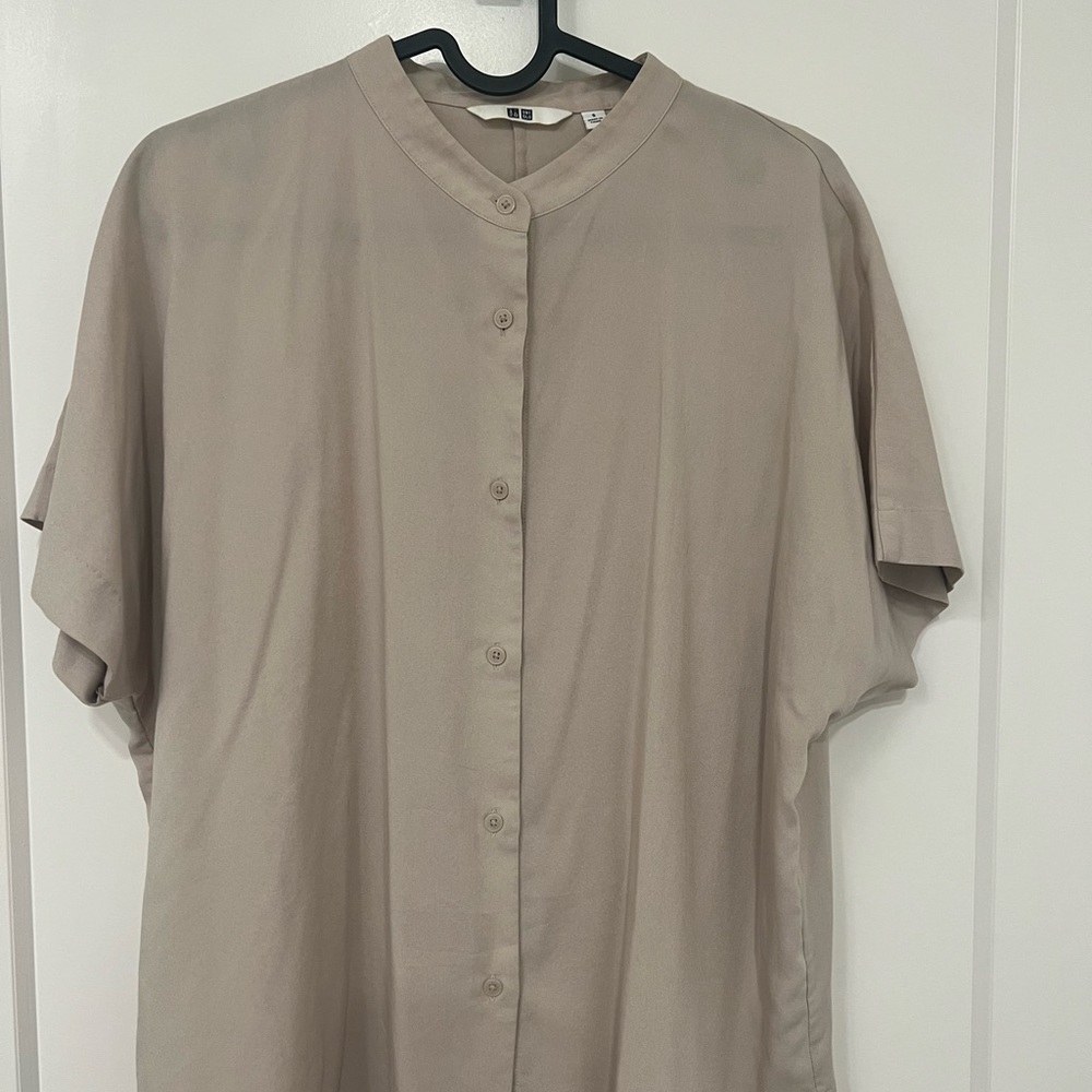 Beige Button Down
